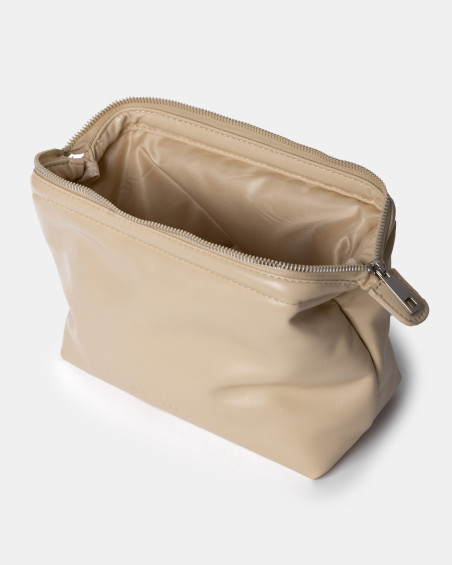 Minimalist Makeup Bag Almond
