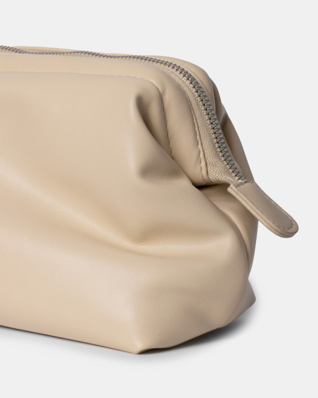 Minimalist Makeup Bag Almond