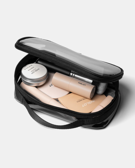 TRAVEL MAKEUP BAG SMALL BLACK