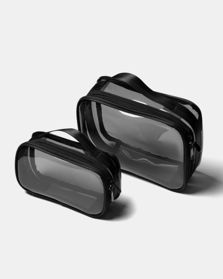 TRAVEL MAKEUP BAG SMALL BLACK