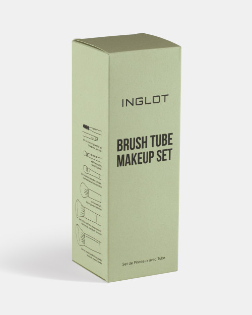 Set De Pinceaux Maquillage Dans Un ÉTui (Vert)