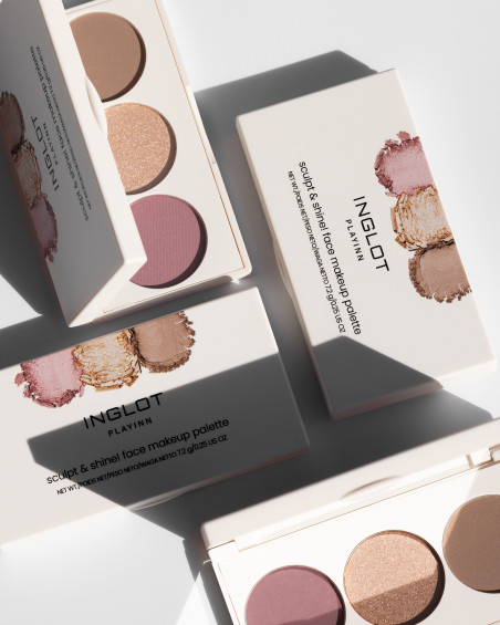 INGLOT PLAYINN Palette de maquillage visage SCULPT & SHINE!