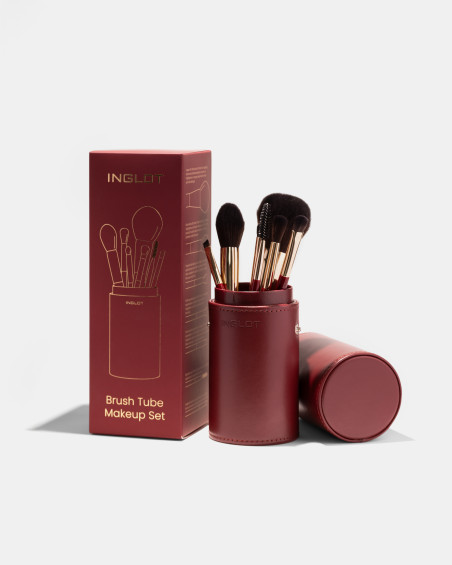 Pinsel Tube Makeup Set (Burgundy)