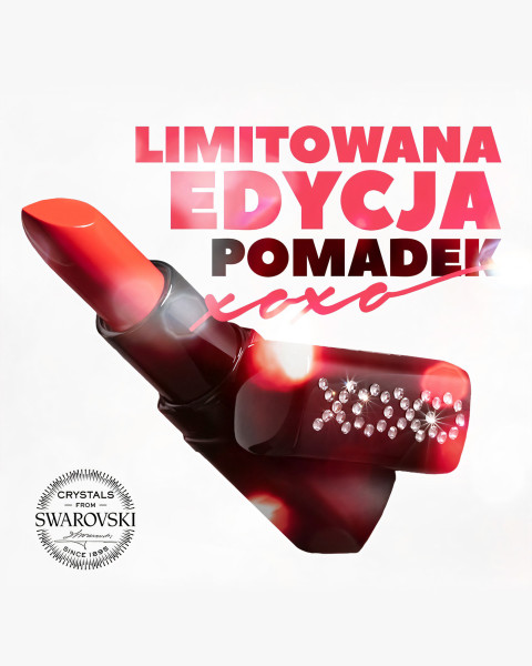Entdecken Sie die limitierte Kollektion von XOXO Lippenstifte mit Swarovski® Kristallen.